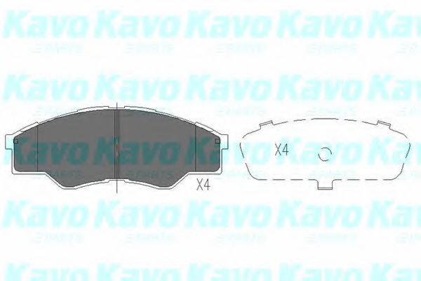 KBP-9102 KAVO+PARTS Brake System Brake Pad Set, disc brake