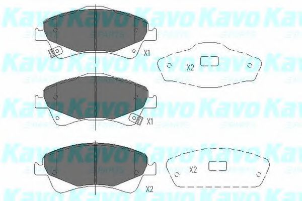 KBP-9103 KAVO+PARTS Brake Pad Set, disc brake
