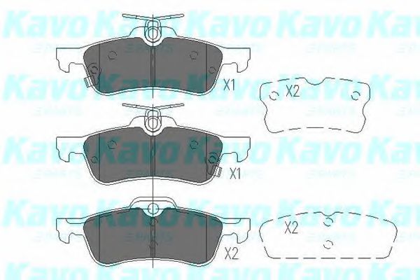 KBP-9106 KAVO PARTS Brake Pad Set, disc brake