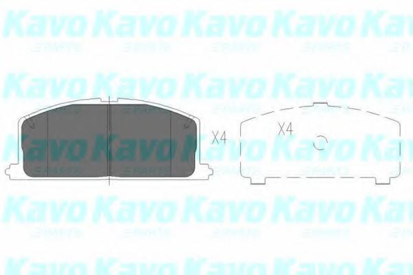 KBP-9109 KAVO+PARTS Brake System Brake Pad Set, disc brake