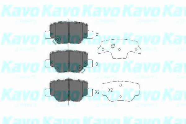 KBP-9115 KAVO+PARTS Brake System Brake Pad Set, disc brake