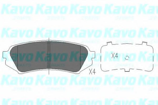 KBP-9118 KAVO+PARTS Brake Pad Set, disc brake
