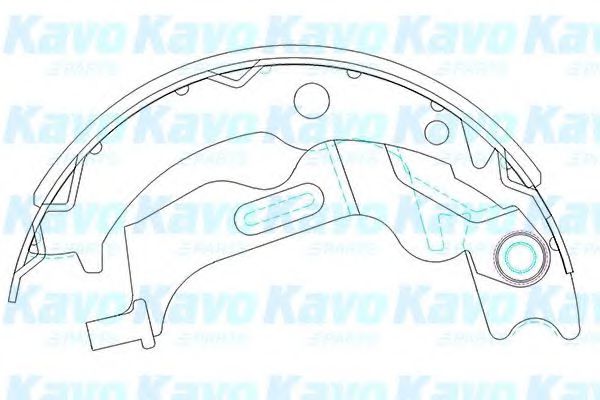KBS-1405 KAVO+PARTS Brake Shoe Set