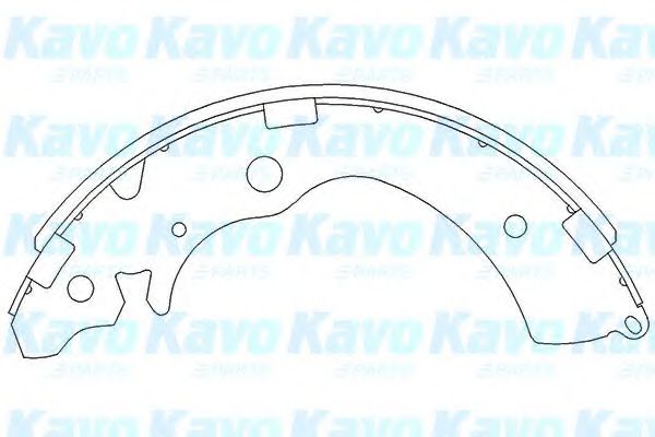 KBS-2901 KAVO+PARTS Brake System Brake Shoe Set