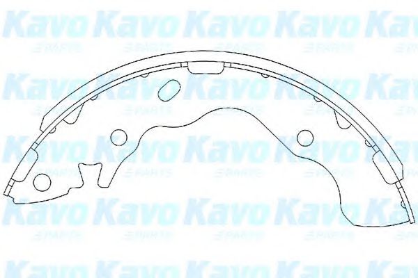 KBS-3402 KAVO+PARTS Brake System Brake Shoe Set