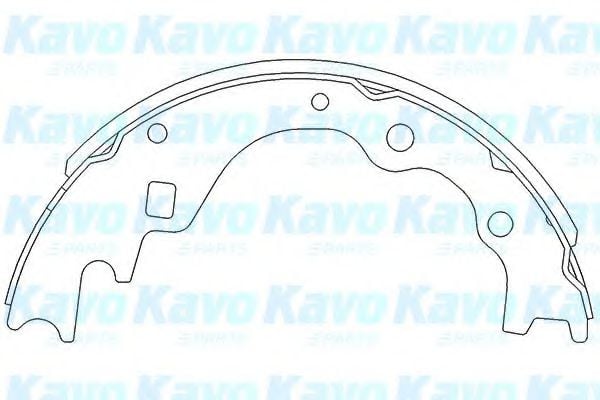 KBS-5401 KAVO+PARTS Brake System Brake Shoe Set