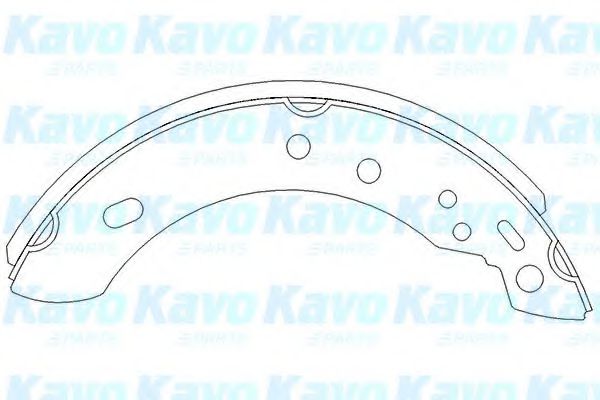 KBS-7401 KAVO+PARTS Brake System Brake Shoe Set