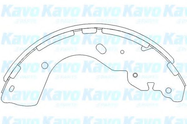 KBS-7402 KAVO+PARTS Brake System Brake Shoe Set