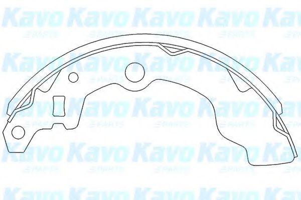 KBS-8401 KAVO+PARTS Brake System Brake Shoe Set