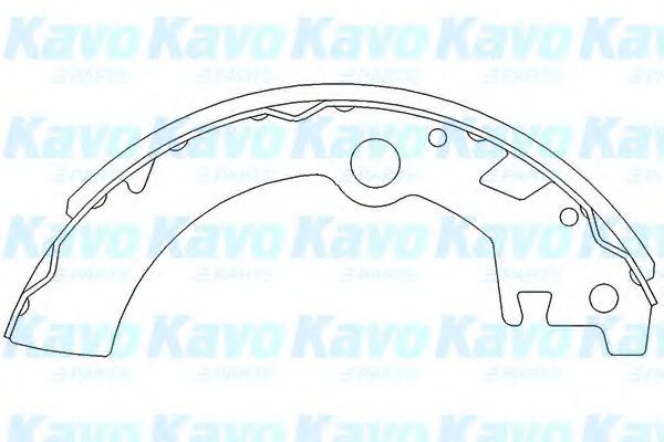 KBS-8903 KAVO+PARTS Brake System Brake Shoe Set