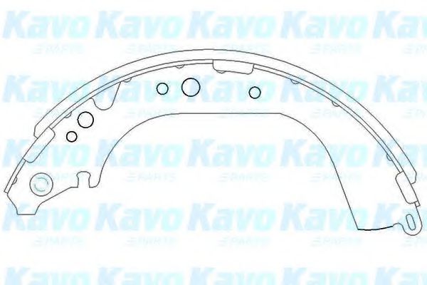 KBS-9901 KAVO+PARTS Brake System Brake Shoe Set