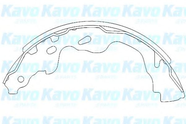 KBS-9905 KAVO+PARTS Brake Shoe Set