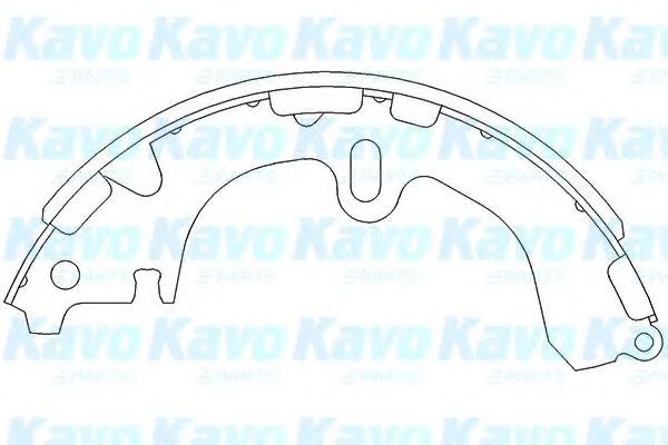 KBS-9912 KAVO+PARTS Brake System Brake Shoe Set