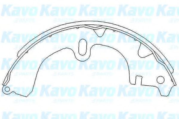 KBS-9914 KAVO+PARTS Brake System Brake Shoe Set