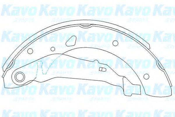 KBS-9915 KAVO+PARTS Bremsanlage Bremsbackensatz