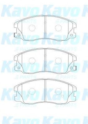 BP-1012 KAVO+PARTS Brake Pad Set, disc brake