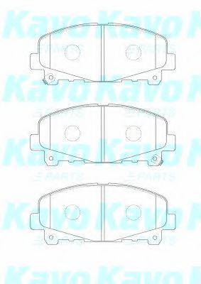 BP-2060 KAVO+PARTS Brake Pad Set, disc brake