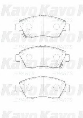 BP-2061 KAVO+PARTS Brake System Brake Pad Set, disc brake