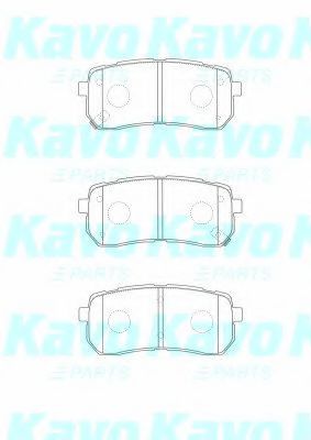 BP-3036 KAVO+PARTS Brake Pad Set, disc brake