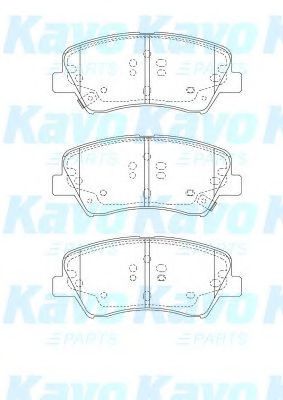 BP-3047 KAVO+PARTS Brake System Brake Pad Set, disc brake