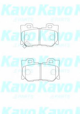 BP-6607 KAVO+PARTS Brake Pad Set, disc brake