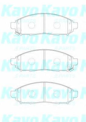 BP-6620 KAVO+PARTS Brake System Brake Pad Set, disc brake