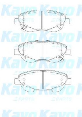 BP-9146 KAVO+PARTS Brake Pad Set, disc brake