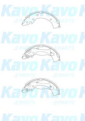 BS-3417 KAVO+PARTS Brake Shoe Set