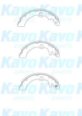 BS-8937 KAVO+PARTS Brake System Brake Shoe Set