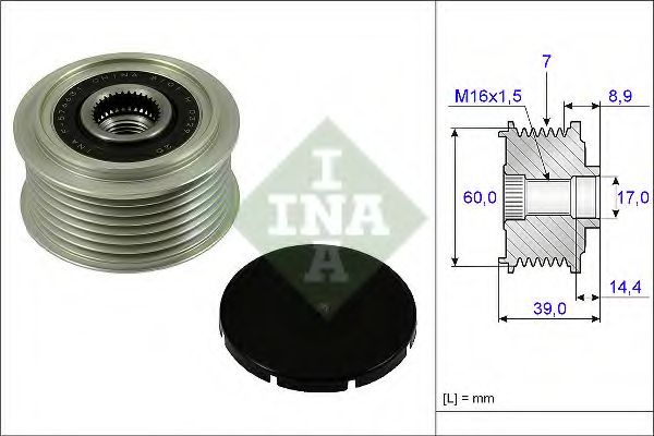 535024510 INA Alternator Freewheel Clutch