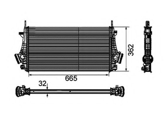 30796 NRF Air Supply Intercooler, charger
