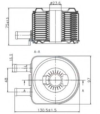 31735 NRF Lubrication Oil Cooler, engine oil