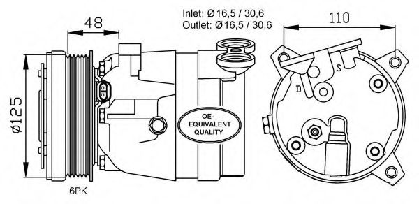32022 NRF Wheel Suspension Wheel Bearing Kit