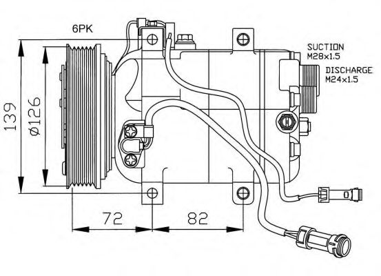 32027G NRF Compressor, air conditioning