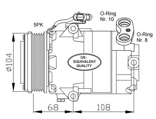 32080 NRF Cooling System Sensor, coolant temperature