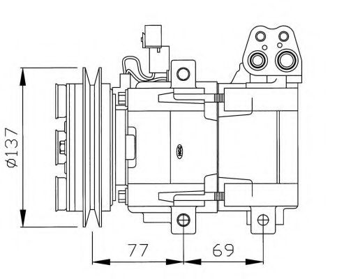 32115G NRF Compressor, air conditioning