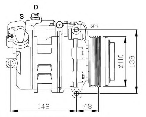 32128G NRF Compressor, air conditioning