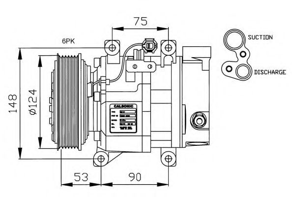 32145G NRF Compressor, air conditioning