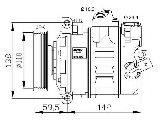 32146G NRF Compressor, air conditioning