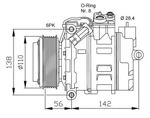 32178G NRF Compressor, air conditioning