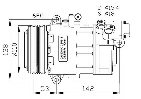 32184G NRF Compressor, air conditioning