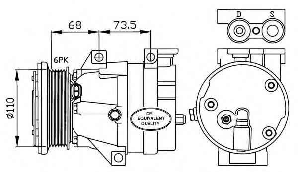 32201 NRF Wheel Suspension Control Arm-/Trailing Arm Bush