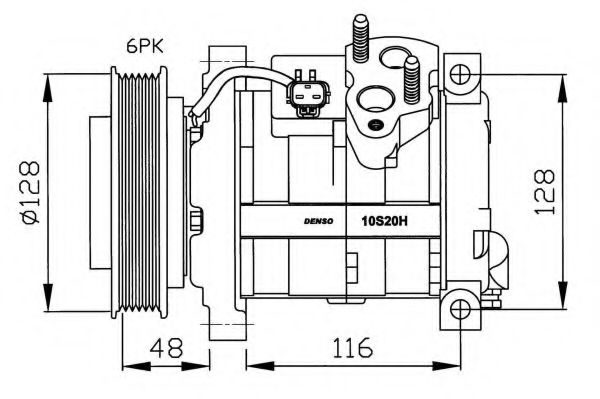 32203G NRF Compressor, air conditioning