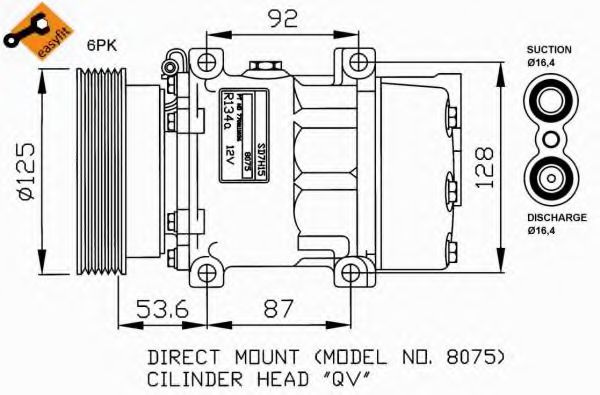 32226G NRF Compressor, air conditioning
