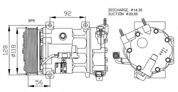 32240G NRF Compressor, air conditioning