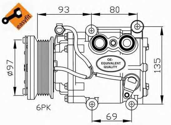 32247 NRF Wheel Suspension Repair Kit, link