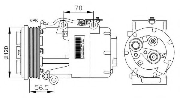 32250G NRF Compressor, air conditioning