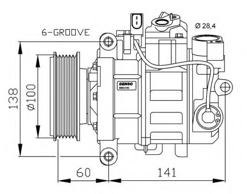 32263G NRF Compressor, air conditioning
