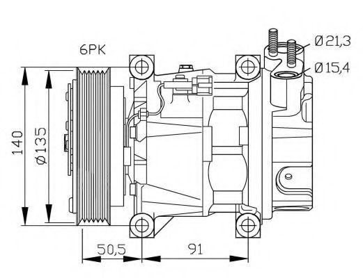 32289G NRF Compressor, air conditioning