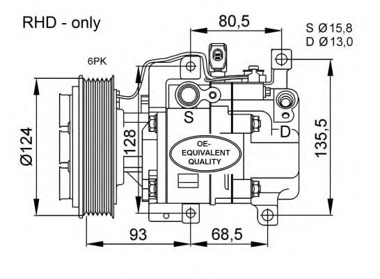 32408 NRF Compressor, air conditioning